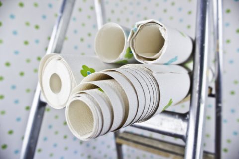 Get crafty with leftover wallpaper