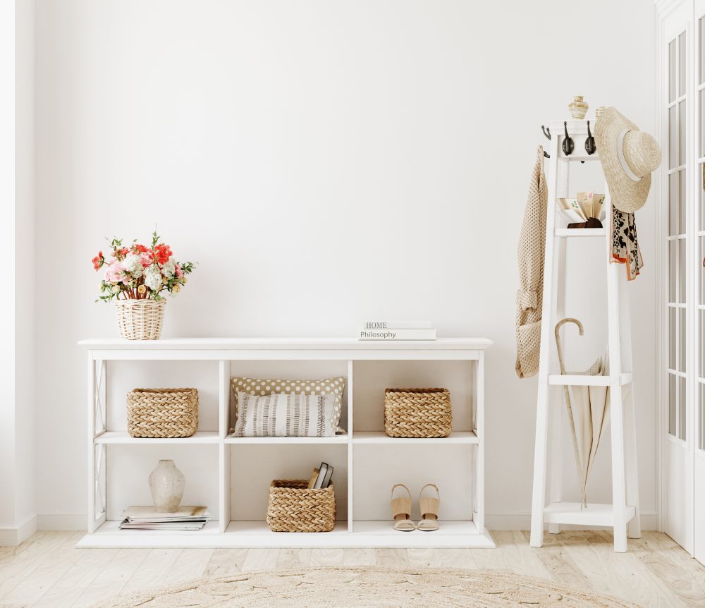 White clear hallway