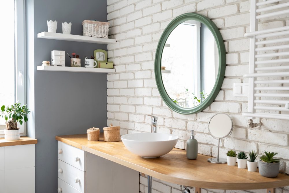 Bathroom in Scandinavian style