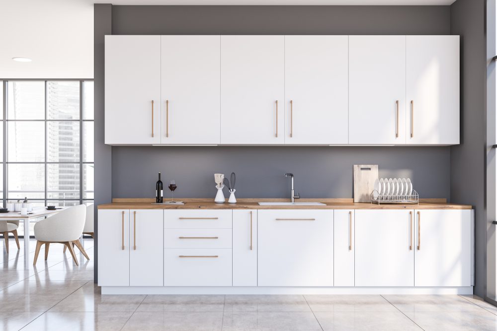 White spacious kitchen