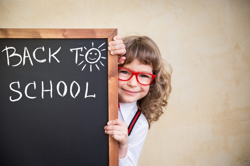 Happy school kid